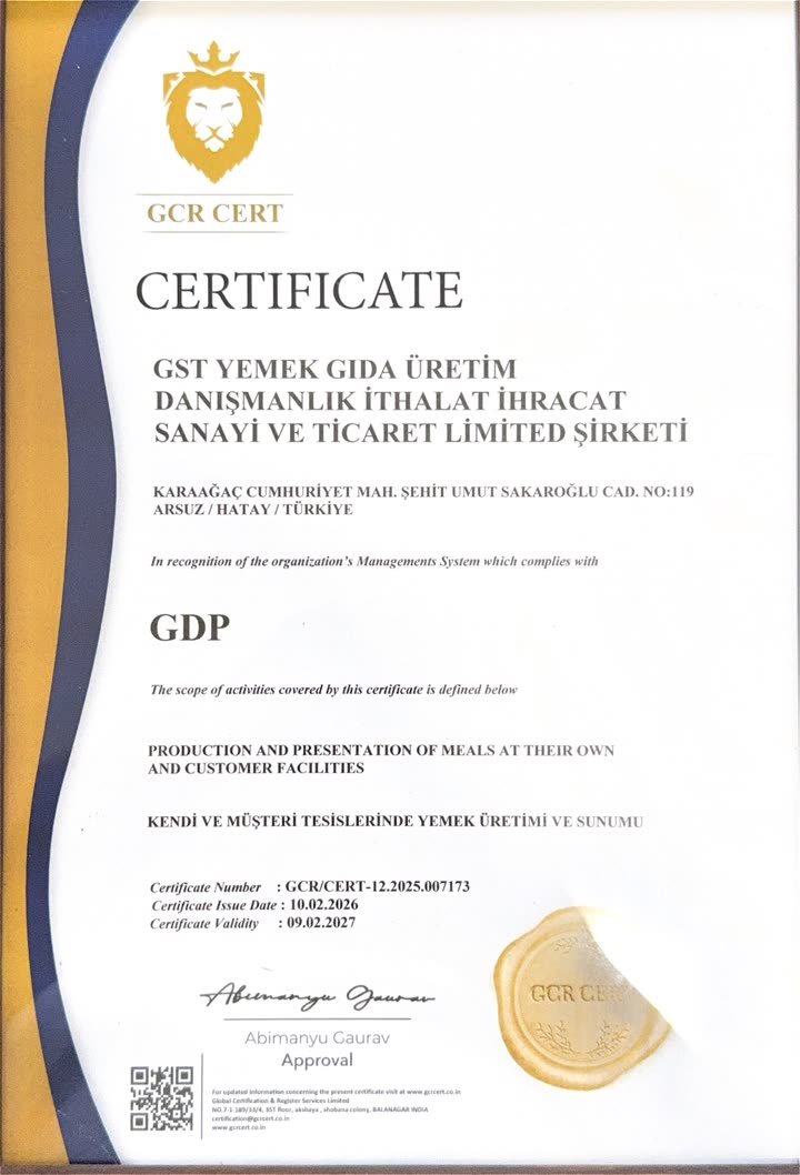 GDP Sertifikası — GCR CERT