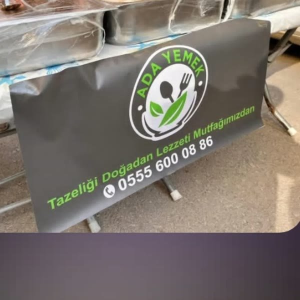 Ada Yemekçilik logolu kumanya paket ambalajı