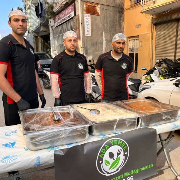 Açık hava ikram noktasında personelimiz